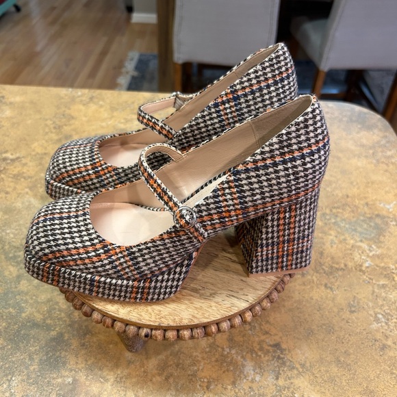 Charles David Vivianna Houndstooth Platform Mary Janes - Picture 5 of 10